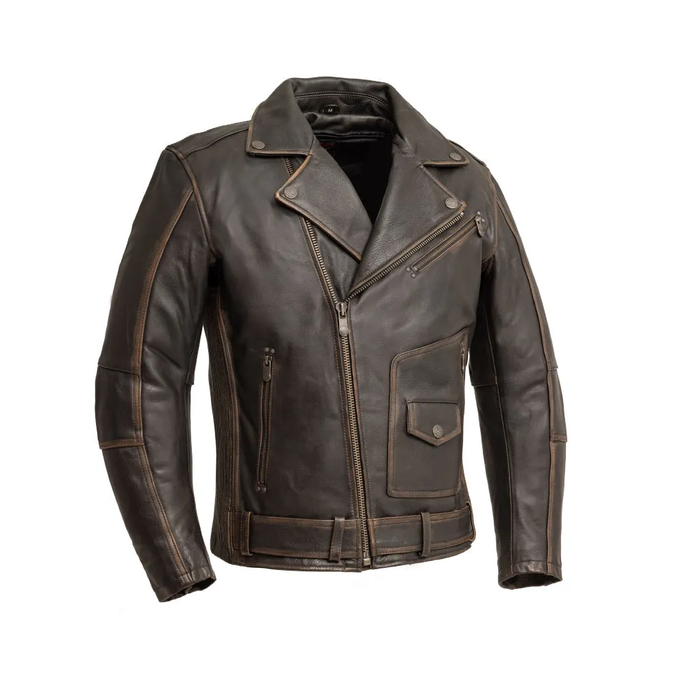 Wraith Men's Motorcycle Leather Jacket